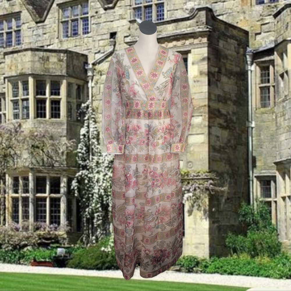 Vintage 60s Maxi Dress